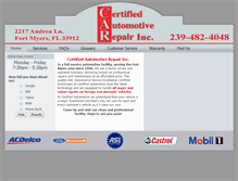 Tablet Screenshot of certifiedautofl.com